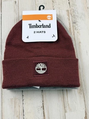 Juego de sombreros de invierno Timberland unisex (2) BNWT ORIGINALMENTE $68 envío rápido Foto 1 de 3