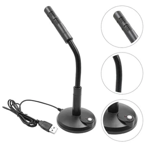  2 stücke einstellbares mikrofon usb laptop mikrophone chat mic mini mikrofon - Bild 1 von 12