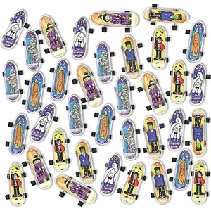 Spooktacular Multicolor Halloween Mini Plastic Skateboards (2") - Perfect Par... - Picture 1 of 3