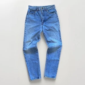 VTG 80s Edwin Jeans Mens 32 Denim London Slim High Rise Straight 1401-D Japan 27 - Picture 1 of 17