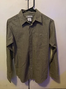 Columbia Button Up T-Shirt Youth Boys Youth L Plaid Long Sleeve - Picture 1 of 5