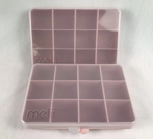 2 cajas de bocadillos Melii - 12 cajas de bocadillos ajustables con compartimento de 4 oz - rosa - Imagen 1 de 7