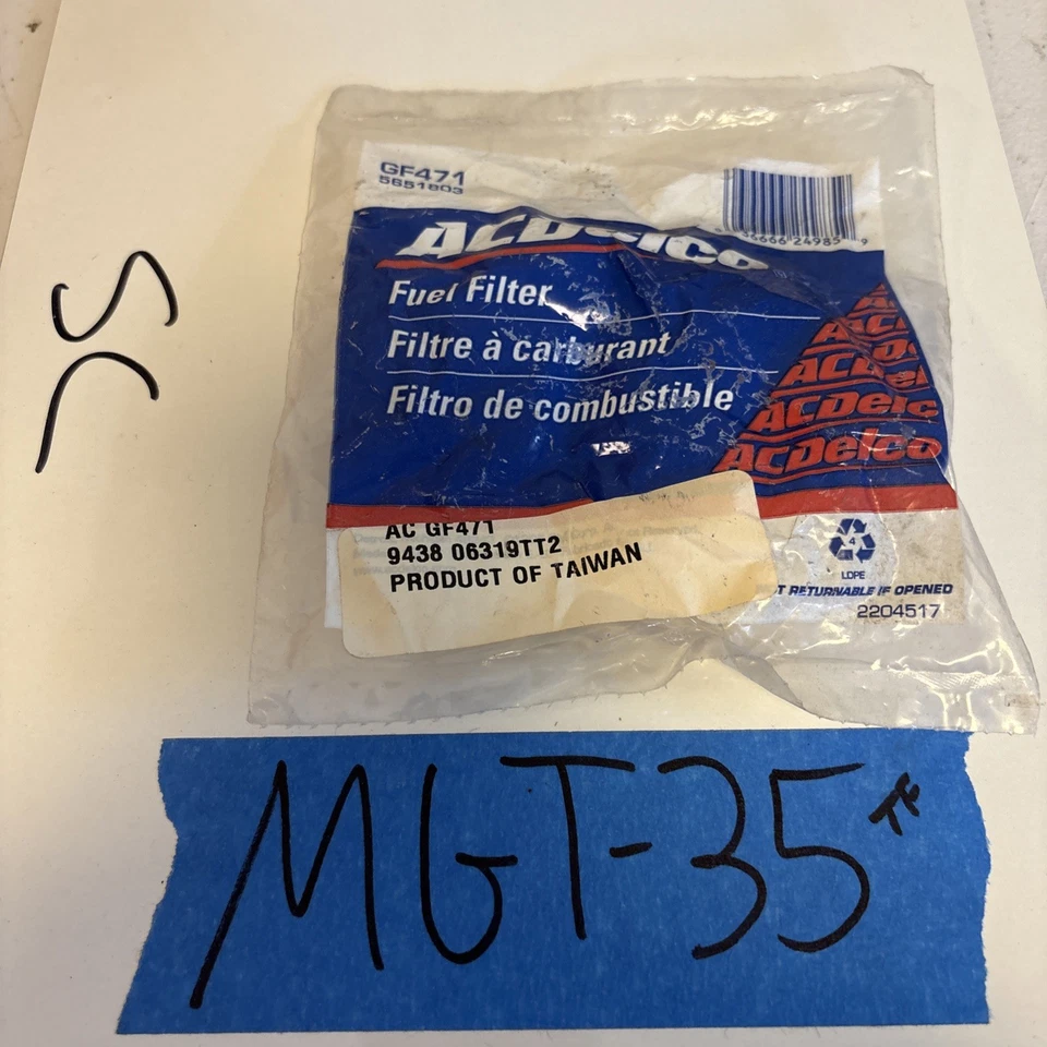 原始设备制造商通用燃料过滤器 GF471 ACDelco 全新 适合雪佛兰庞蒂亚克别克凯迪拉克 — 第 1/4 张图片