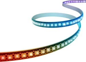 WS2812B Striscia LED Indirizzabile Individualmente 5050 SMD 256 RGBIC LED per De - Foto 1 di 12