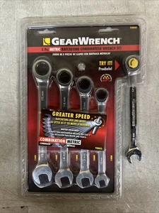 NEW GearWrench 5pc. Metric Ratcheting Combination Wrench Set PN: 93004D - Picture 1 of 2