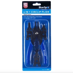 Pinza ad anello a scatto clip interna esterna piegata dritta 4 teste in 1 pinza - Foto 1 di 2
