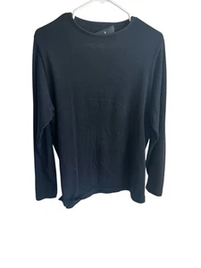 Peruvian Connection Pullover women's large Black casual staple Pima Peru top - Picture 1 of 9
