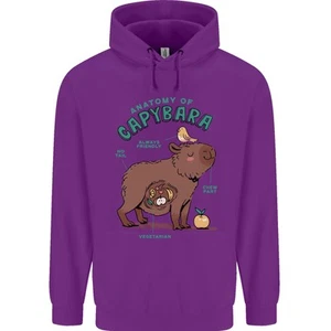 Anatomy of a Capybara Funny Childrens Kids Hoodie - Picture 1 of 39