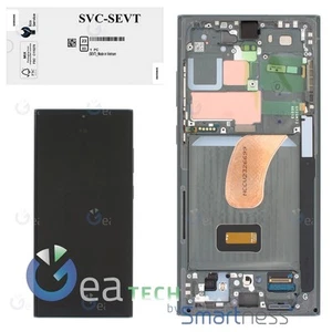 DISPLAY LCD SAMSUNG GALAXY S23 ULTRA S918 FRAME ORIGINALE SERVICE PACK GREEN - Imagen 1 de 3