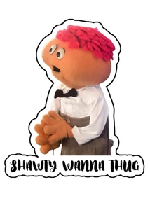 Gerbert Thug Retro Religión Meme Vinilo Personalizado Troquelado Pegatina 3.5x2.5 - Imagen 1 de 1