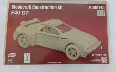 Kit de construcción Quay Woodcraft F40 GT #P065 nuevo sellado Foto 1 de 3