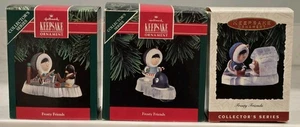 Hallmark Frosty Friends Lot 12th 13th 14th Cool Yule Keepsake Ornaments 1991-93 - Picture 1 of 9