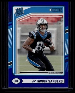 2024 Donruss #317 Ja'Tavion Sanders Press Proof Blue - Imagen 1 de 2