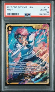 Koby OP11-119 - One Piece A Fist of Divine Speed SEC - PSA 10 - Picture 1 of 2