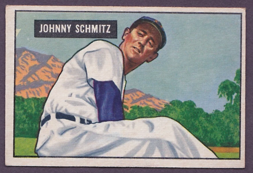 1951 Bowman #69 Johnny Schmitz Chicago Cubs EX/MT-NM - Image 1 of 2