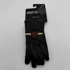 Harley-Davidson Victory Lane Leather Gloves Men’s X-Small Brown 98104-23VM - Foto 1 di 4
