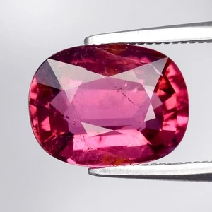 💎2.11ct 9.3x7mm Cushion Natural Pink Rubellite Tourmaline - Unheated Africa Gem - Picture 1 of 4