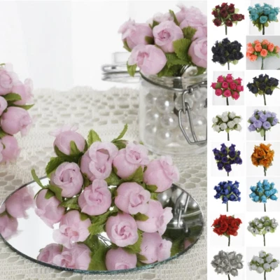 144 pcs Mini ROSE BUDS - CRAFTS DIY Wedding FAVORS SUPPLIES Decorations SALE - Image 1 of 4