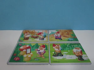 Superpuzzle EU Badezimmerzwerge außen 1993 + alle 4 BPZ 100% Original - Bild 1 von 2
