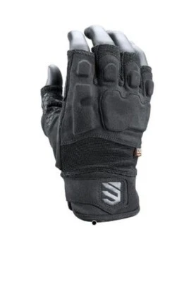 Blackhawk S.O.L.A.G Medio Dedo Luz Asalto Guante Negro - Pequeño Foto 1 de 2