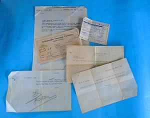US railroad paper lot, reservation letters, ticket folder, Pullman receipt - Picture 1 of 3