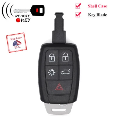 Keyless Remote Key Shell Case for Volvo C30 S40 V50 C70 2004-2013 KR55WK49259 - Image 1 of 4