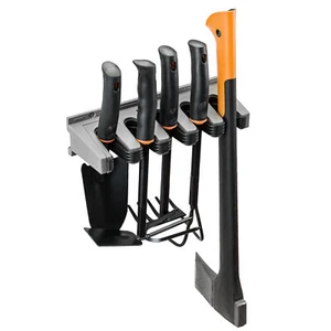 Gerätehalter Besenhalter Wandhalter Kunststoff  5 Halter 310 x 70 x 98 grau - Bild 1 von 8