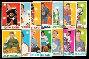 1970-71 OPC 70 O PEE CHEE HOCKEY CARD + ERROR & VARIATION + STAMP 1-132 SEE LIST - Picture 1 of 498