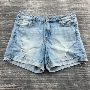Celebrity Pink Shorts Size 9/29 Womens The Sugar Cuffed Stretch Blue Denim - Picture 1 of 7