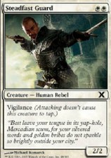 STEADFAST GUARD X4 4 4X 10th Edition MTG Magic the Gathering Cards DJMagic