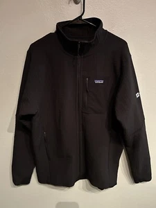 Patagonia Regulator R2 Tech Face Full Zip Fleece Jacket Mens Large Black - Picture 1 of 8
