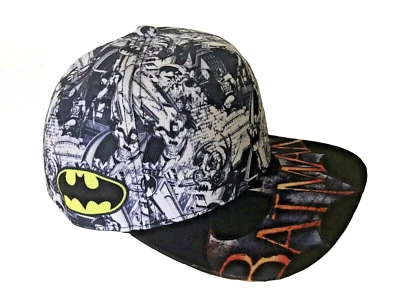 Batman Hat Snapback Cap Mens Boys Cotton Comics Superhero Dark Knight Gaming AUS - image 1 of 4