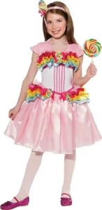Lollipop Girl Katy Perry Candy Sweet Fancy Dress Up Halloween Child Costume - Picture 1 of 4