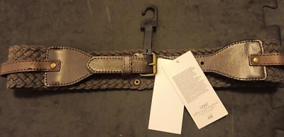 Novo com etiquetas Feminino S/M H&M Cordão Trançado e Cinto Elástico de Couro NOVO - Imagem 1 de 4