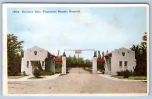 Cartolina anni '20 FITZSIMONS OSPEDALE GENERALE CANCELLO INGRESSO DENVER COLORADO - Foto 1 di 2