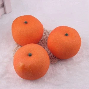 3 pcs Realistic Oranges Artificial Fruit Ornament Craft Wedding Props Decoration - Picture 1 of 8