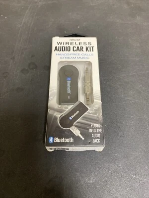 Bluetooth Audio Car Adapter Hands-Free Calls & Home Stereo -3.5mm Rechargeable  - Image 1 of 3