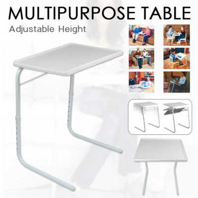 Foldable Table Laptop Adjustable Tray Portable Folding Desk Bed Mate TV Dinner - image 1 of 4