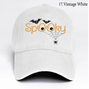 Embroidered Hat Cute Spooky, Custom Personalization Cap, Trucker Hat, Gift Idea - Picture 1 of 7