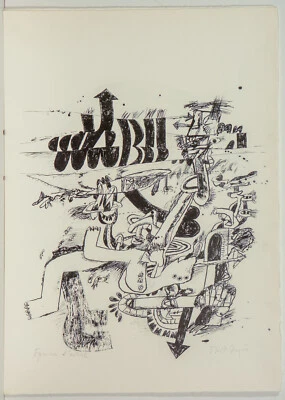 Bert Jäger, Lithografie, e.a. Exem./ handsigniert - Bild 1 von 4