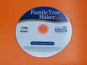 ⭐️⭐️⭐️⭐️⭐️ Encore Family Tree Maker Official Training Video 2006 Disc Only - Picture 1 of 2