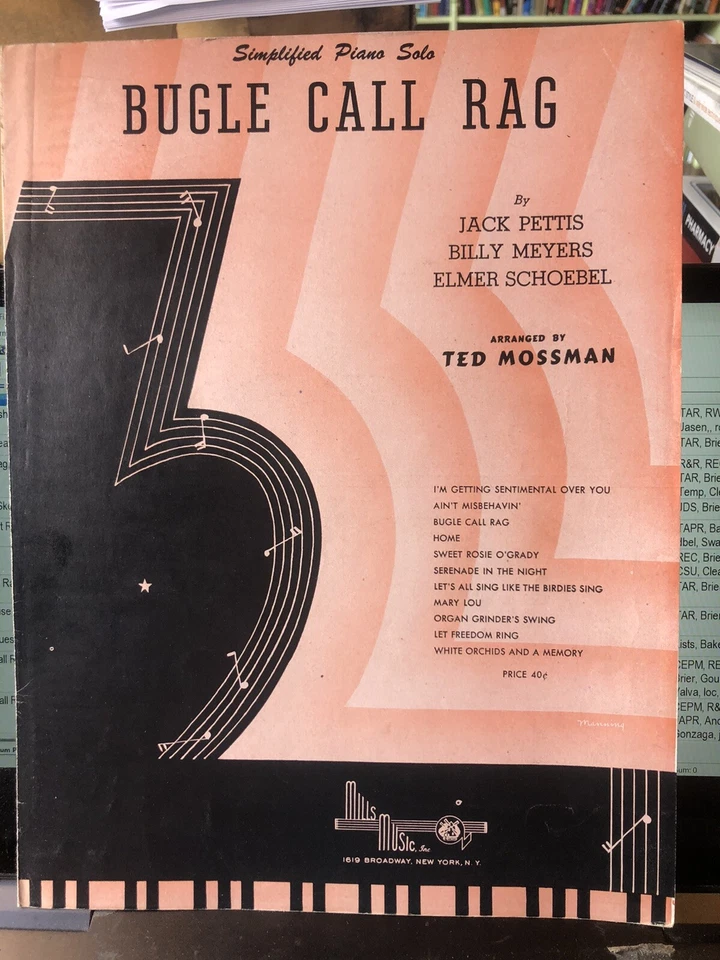 1944 ragtime sheet music BUGLE CALL RAG - Image 1 of 1