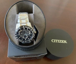 Citizen Perpetual Eco-Drive Titan Chronograph Herrenuhr Atomic AT4010-50E - Bild 1 von 5