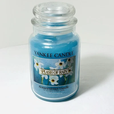 Yankee Candle Retired Splash of Rain Housewarmer Candle Large Jar 22 oz. - Image 1 of 4