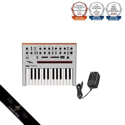 KORG monologue Silver [monologue-SV] + Genuine AC Adapter &quotKORG KA350" - Image 1 of 2