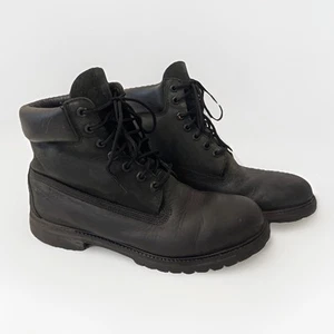 Mens Timberland Black Leather Work/Casual 400g Primaloft Ankle Boots Size 10M - Picture 1 of 18