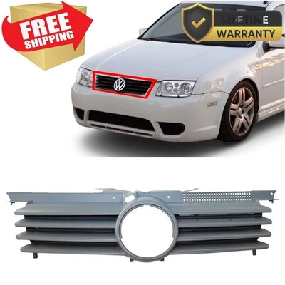 For 1999-2003 New Black Front New Upper Grille Volkswagen Jetta Plastic Foto 1 de 4