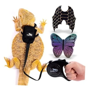 Adjustable Bearded Dragon Leash and Harness Set, Leopard Gecko Leash, Wings & - Picture 1 of 7