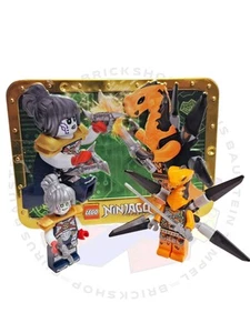 Lego Ninjago 2 Figuren, Pixal vs. Viper Flyer Metal Box 112328 Figure Case - Picture 1 of 4