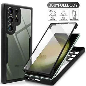 Funda de teléfono 360 de cuerpo completo para Samsung S24, S24PLUS, S24 ULTRA fundas a prueba de golpes - Imagen 1 de 7